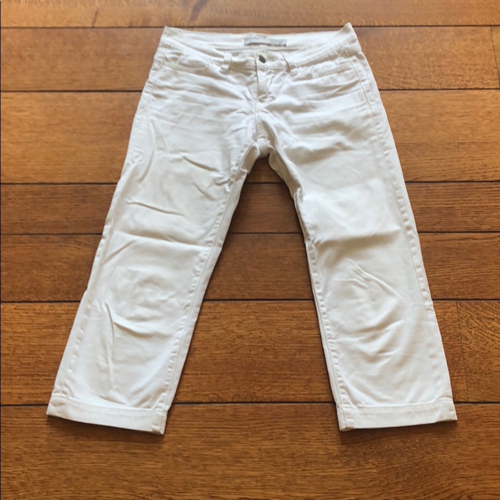 Old Navy White Cropped Jeans